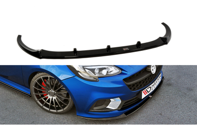 Накладка сплиттер на передний бампер на Opel Corsa E OPC / VXR